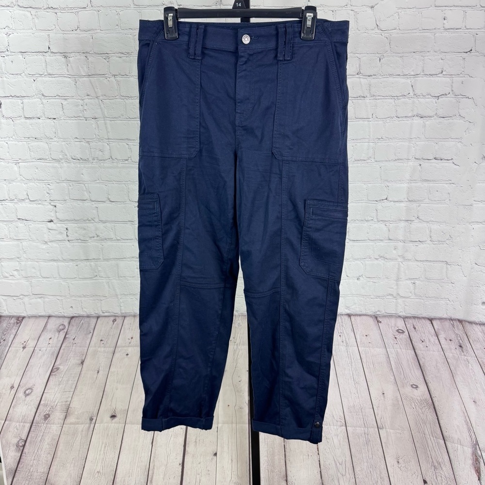 Chico’s Navy Cargo Pants Size 10R (1.5R)